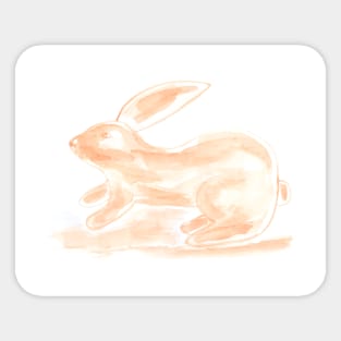 easter bunny, easter, rabbits, holiday, animal, illustration, watercolor Sticker